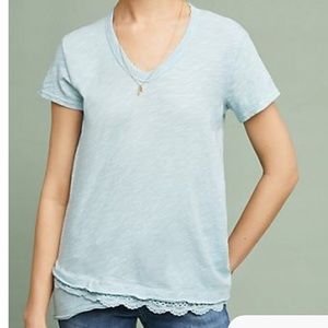 Anthropologie left of center tee